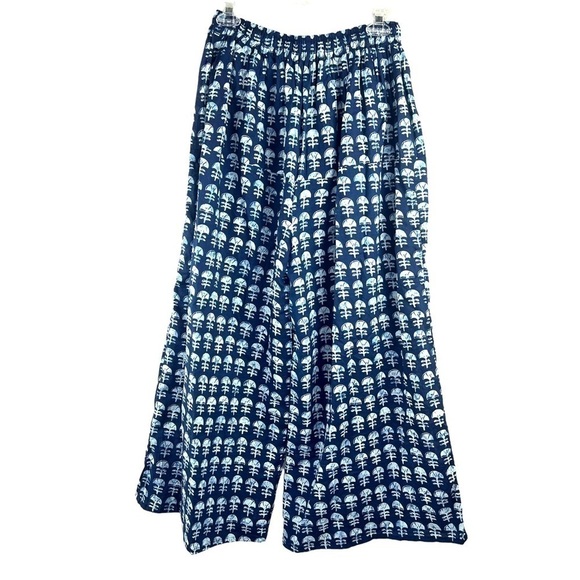 NEW- Extra Wide Leg Tribal Print Relax Fit Harem Jogger Palazzo Pajama Pants - Picture 2 of 6